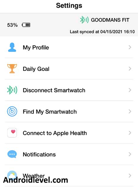 feature of volkano smartwatch app