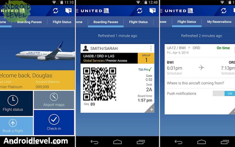 united airlines entertainment apk android
